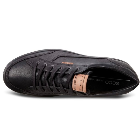Ecco Soft 7 Men’s Black Leather Low top Sneakers Comfortable lace up loafers 10 main image 9